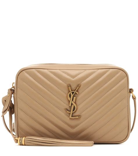 ysl leather camera bag|ysl camera bag dark beige.